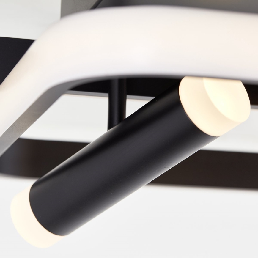 Brilliant - LED Zatemnitvena stropna svetilka DALIDA LED/54W/230V 3000-6500K 45,2x66 cm črna + Daljinski upravljalnik