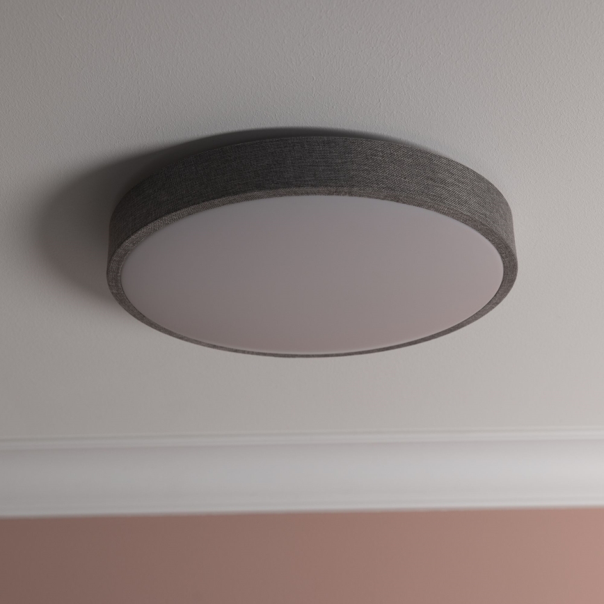 Brilliant - LED Zatemnitvena stropna svetilka FILIZ LED/24W/230V pr. 38,5 cm siva