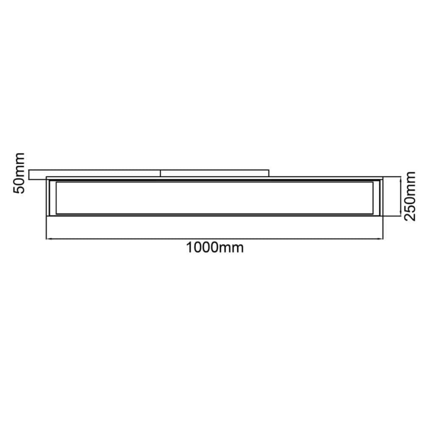 Brilliant - LED Zatemnitvena stropna svetilka FLAT LED/32W/230V 2700-6500K + Daljinski upravljalnik