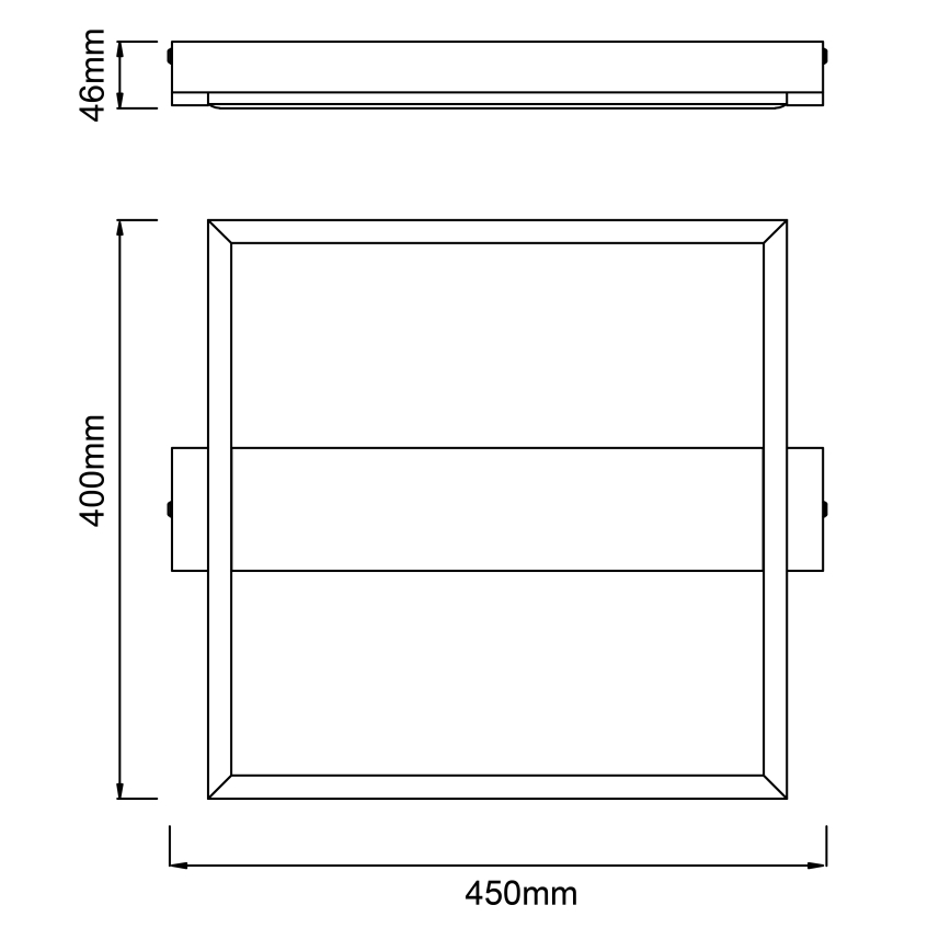 Brilliant - LED Zatemnitvena stropna svetilka LONEOS LED/24W/230V 3000K 45x40 cm