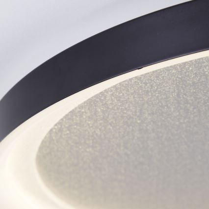 Brilliant - LED Zatemnitvena stropna svetilka QUITO LED/30W/230V 3000K pr. 42 cm črna