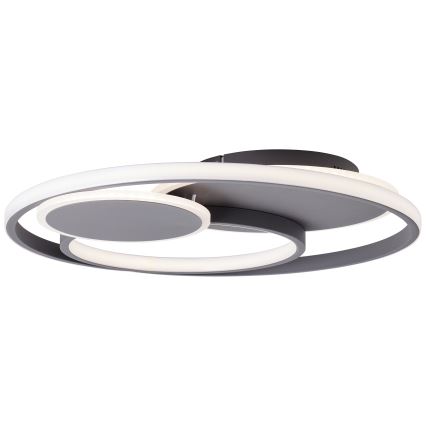 Brilliant - LED Zatemnitvena stropna svetilka RUNDA LED/50W/230V 3000-6500K črna + Daljinski upravljalnik