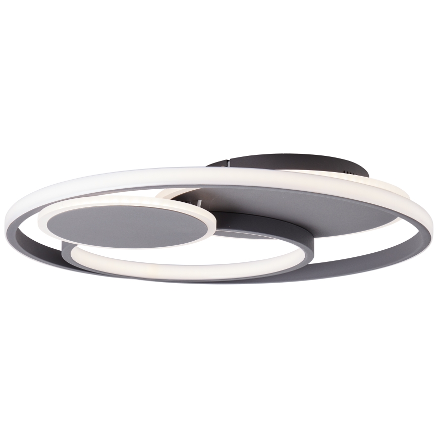 Brilliant - LED Zatemnitvena stropna svetilka RUNDA LED/50W/230V 3000-6500K črna + Daljinski upravljalnik