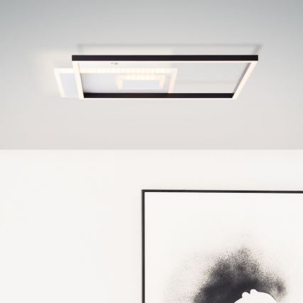 Brilliant - LED Zatemnitvena stropna svetilka IORGO LED/40W/230V 3000K 43,5x43,5 cm bela/črna