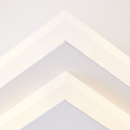 Brilliant - LED Zatemnitvena stropna svetilka IORGO LED/40W/230V 3000K 43,5x43,5 cm bela/črna