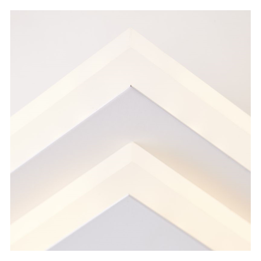 Brilliant - LED Zatemnitvena stropna svetilka IORGO LED/40W/230V 3000K 43,5x43,5 cm bela/črna