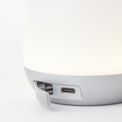 Brilliant - LED Zatemnitvena zunanja namizna svetilka GEMMA LED/1,9W/5V IP44 bela