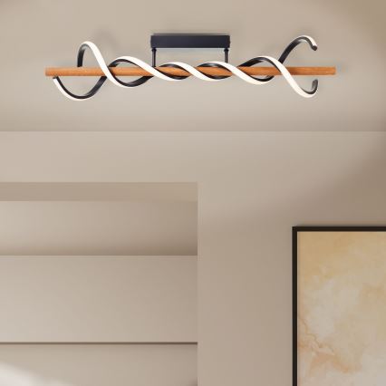 Brilliant - LED Zatemnitveni nadgradni lestenec AMALIA LED/38W/230V bor - FSC certifikat