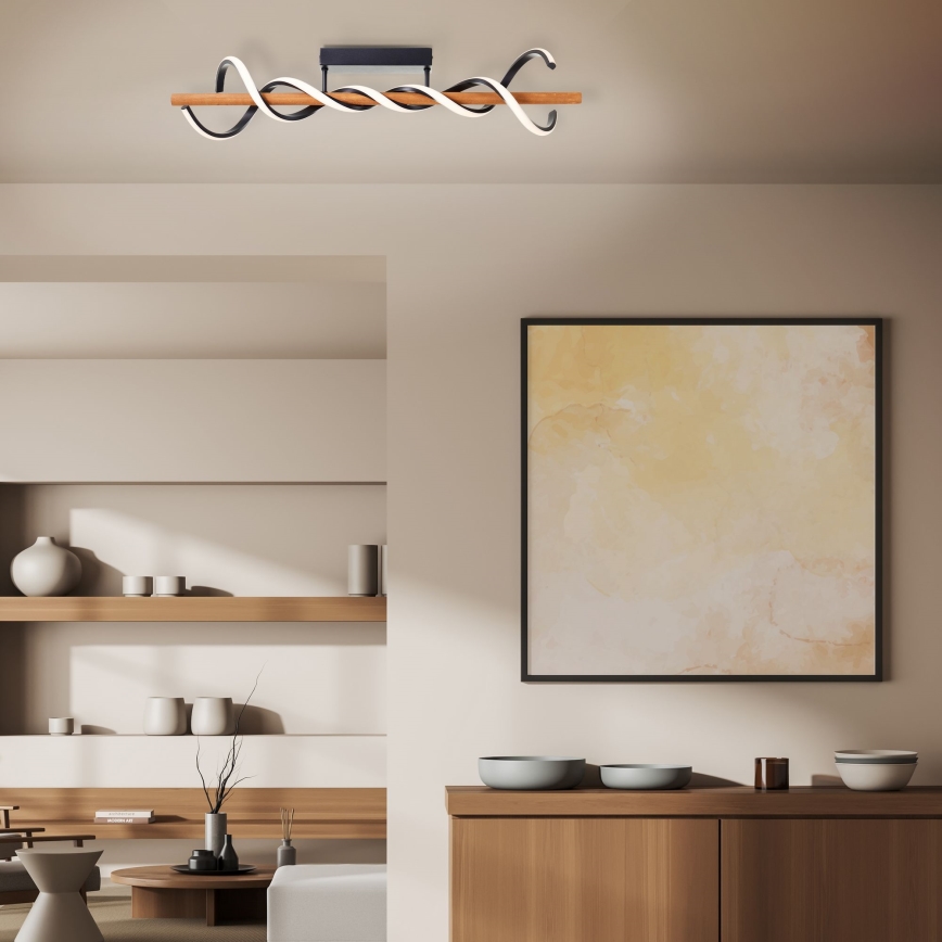 Brilliant - LED Zatemnitveni nadgradni lestenec AMALIA LED/38W/230V bor - FSC certifikat