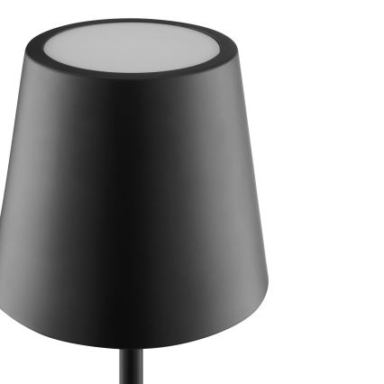 Brilliant - LED zatemnjevalna polnilna zunanja namizna svetilka ELORA, upravljanje na dotik, LED/2,5W/5V 2700K 2600 mAh IP44, črna