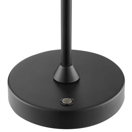 Brilliant - LED zatemnjevalna polnilna zunanja namizna svetilka ELORA, upravljanje na dotik, LED/2,5W/5V 2700K 2600 mAh IP44, črna