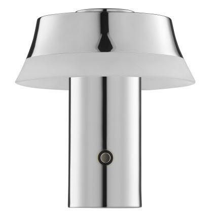 Brilliant - LED zatemnjiva polnilna namizna svetilka na dotik KINICH LED/2,5W/5V 2700K 2600 mAh sijajni krom