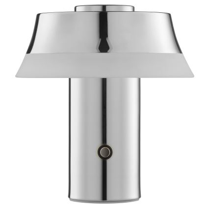 Brilliant - LED zatemnjiva polnilna namizna svetilka na dotik KINICH LED/2,5W/5V 2700K 2600 mAh sijajni krom