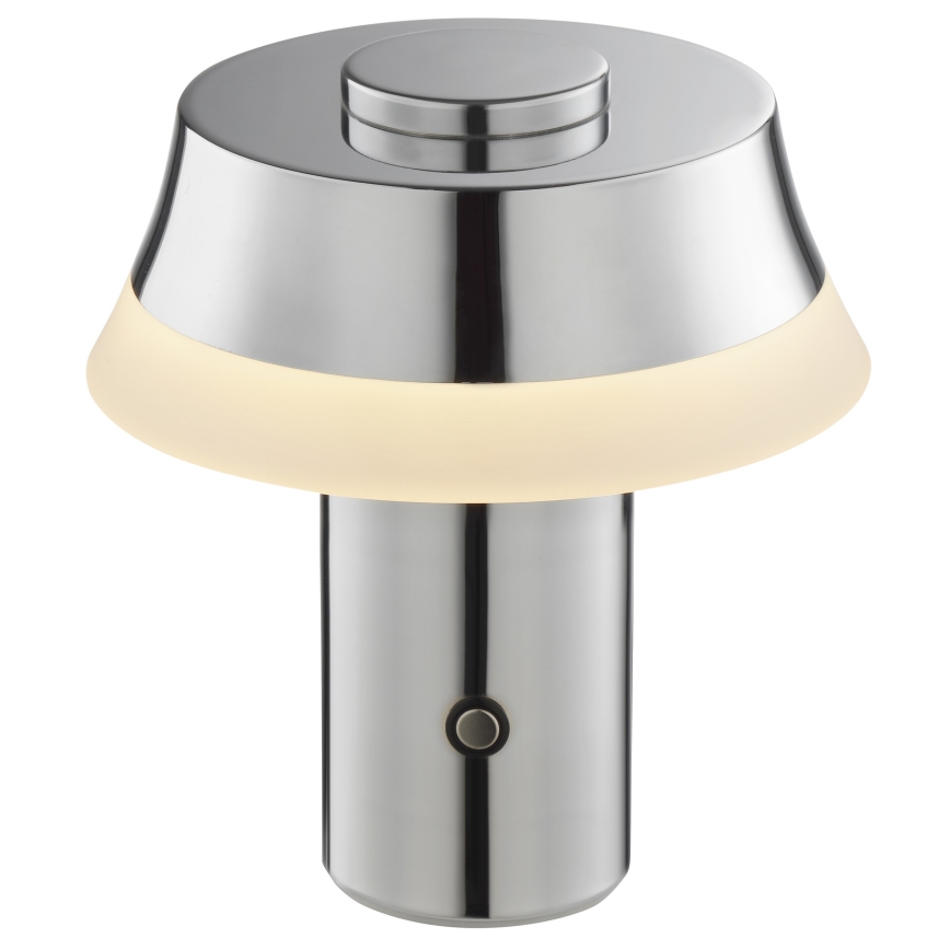 Brilliant - LED zatemnjiva polnilna namizna svetilka na dotik KINICH LED/2,5W/5V 2700K 2600 mAh sijajni krom