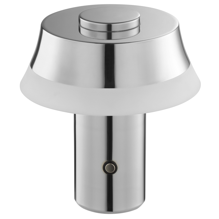 Brilliant - LED zatemnjiva polnilna namizna svetilka na dotik KINICH LED/2,5W/5V 2700K 2600 mAh sijajni krom