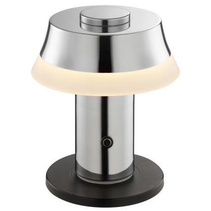 Brilliant - LED zatemnjiva polnilna namizna svetilka na dotik KINICH LED/2,5W/5V 2700K 2600 mAh sijajni krom