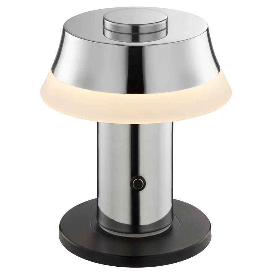 Brilliant - LED zatemnjiva polnilna namizna svetilka na dotik KINICH LED/2,5W/5V 2700K 2600 mAh sijajni krom