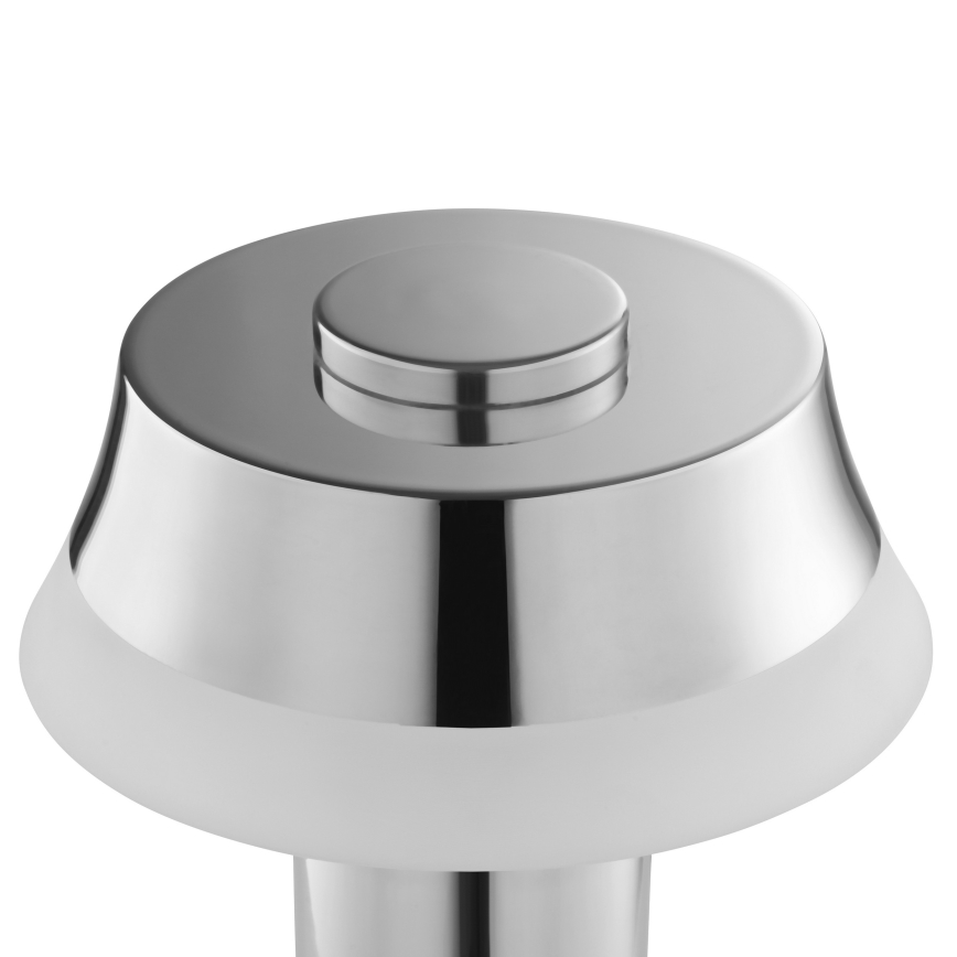 Brilliant - LED zatemnjiva polnilna namizna svetilka na dotik KINICH LED/2,5W/5V 2700K 2600 mAh sijajni krom