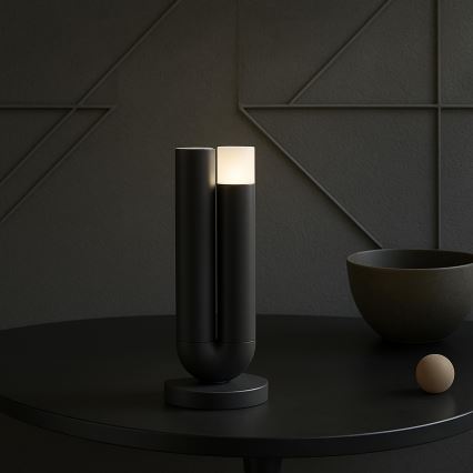 Brilliant - LED polnilna zunanja namizna svetilka SAYU z upravljanjem na dotik in zatemnjevanjem LED/2,5W/5V 2700K 2600 mAh IP44 črna