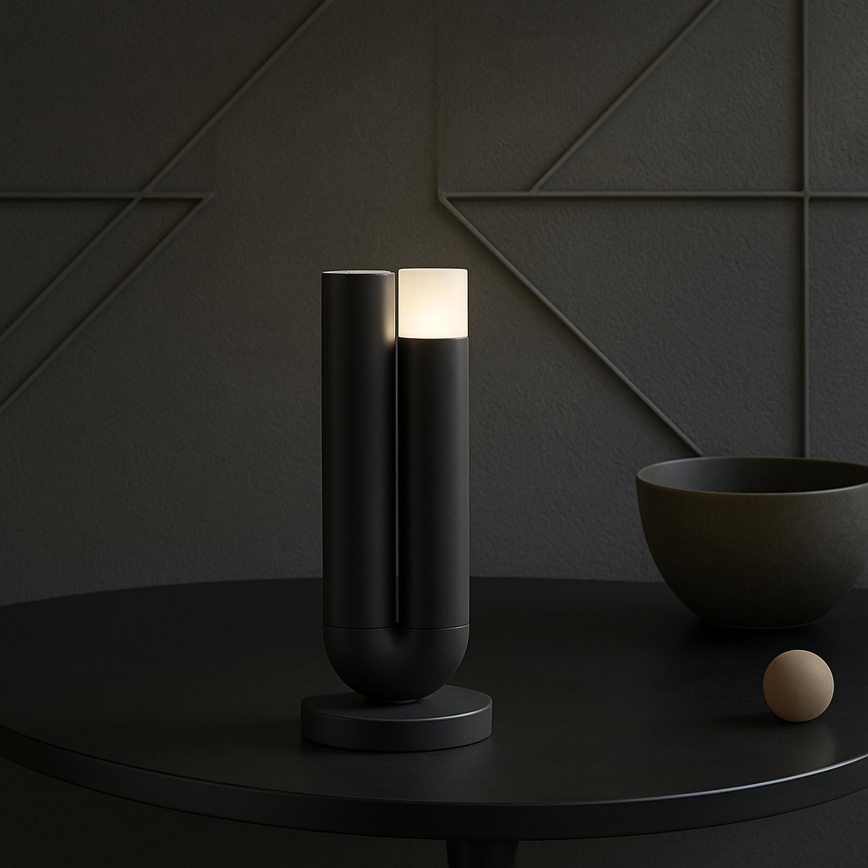 Brilliant - LED polnilna zunanja namizna svetilka SAYU z upravljanjem na dotik in zatemnjevanjem LED/2,5W/5V 2700K 2600 mAh IP44 črna