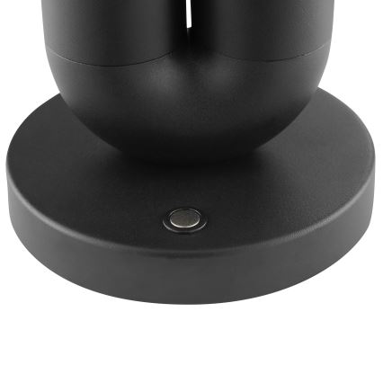 Brilliant - LED polnilna zunanja namizna svetilka SAYU z upravljanjem na dotik in zatemnjevanjem LED/2,5W/5V 2700K 2600 mAh IP44 črna