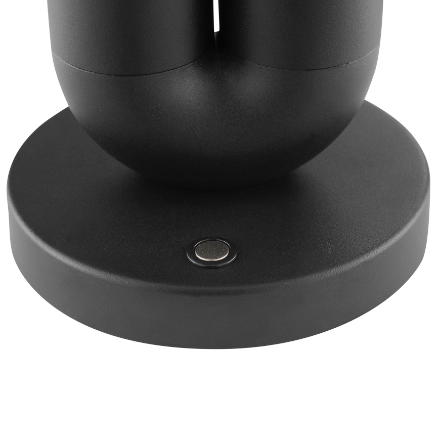 Brilliant - LED polnilna zunanja namizna svetilka SAYU z upravljanjem na dotik in zatemnjevanjem LED/2,5W/5V 2700K 2600 mAh IP44 črna