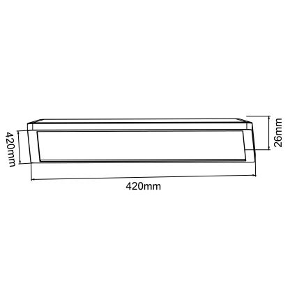 Brilliant - LED Zatemnjiva stropna svetilka SORELL LED/24/230V 3000-6500K 42x42 cm bela + daljinski upravljalnik