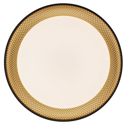 Brilliant - Zatemnljivo stropno svetilo WALDO LED/36W/230V 3000-6500K pr. 48,5 cm črna/zlata + daljinski upravljalnik
