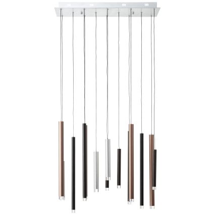 Brilliant - LED zatemljiv lestenec na kablu CEMBALO LED/60W/230V matni krom/črna/rjava