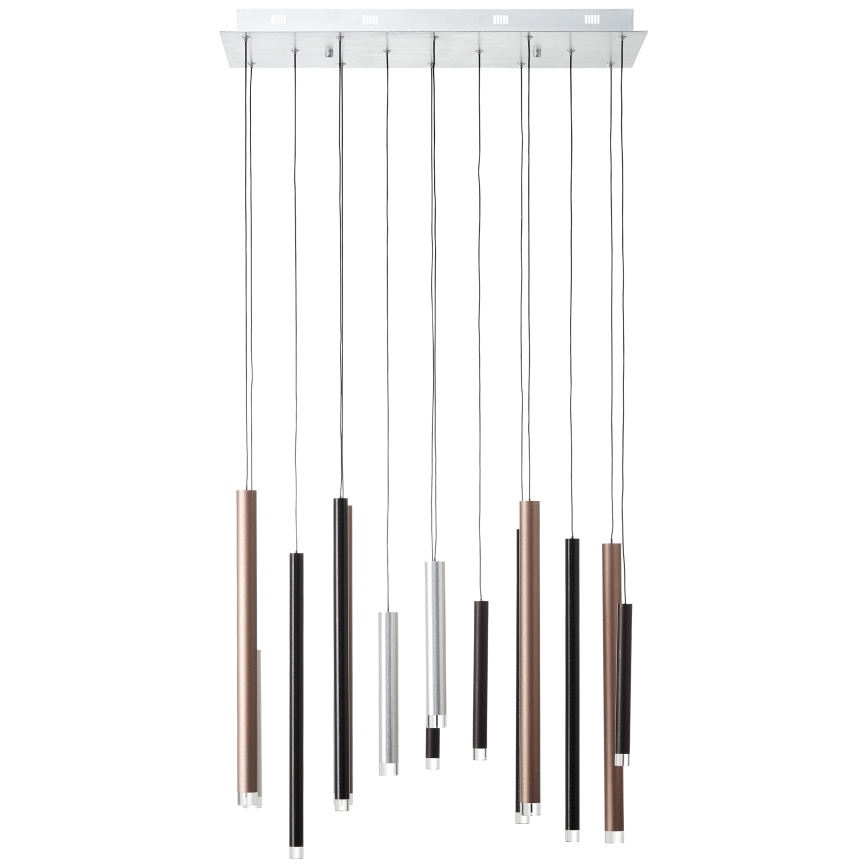 Brilliant - LED zatemljiv lestenec na kablu CEMBALO LED/60W/230V matni krom/črna/rjava