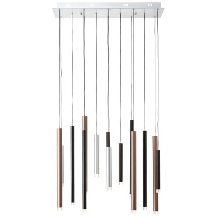 Brilliant - LED zatemljiv lestenec na kablu CEMBALO LED/60W/230V matni krom/črna/rjava