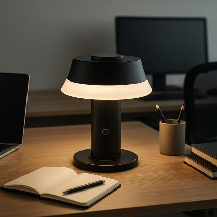 Brilliant - LED zatemnjevalna polnilna namizna svetilka na dotik KINICH LED/2,5W/5V 2700K 2600 mAh črna