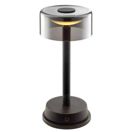 Brilliant - LED zatemnjiva polnilna namizna zunanja svetilka z upravljanjem na dotik RAZOR LED/2,5W/5V 2700K 2600 mAh IP44 črna