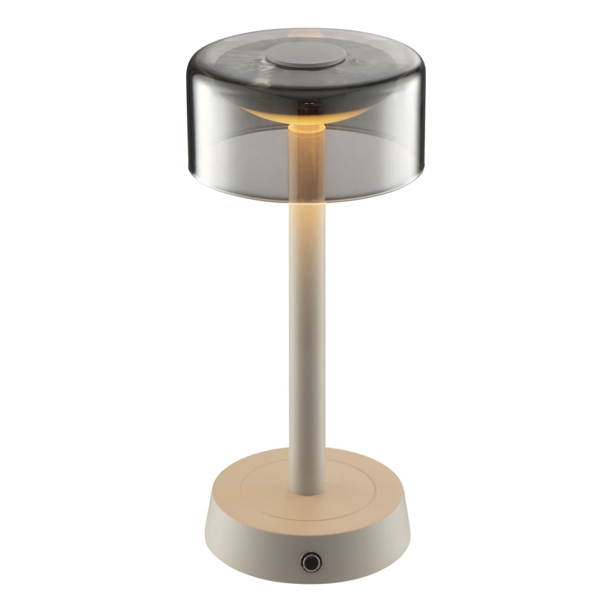 Brilliant - LED zatemnjiva polnilna namizna zunanja svetilka na dotik RAZOR LED/2,5W/5V 2700K 2600 mAh IP44 siva
