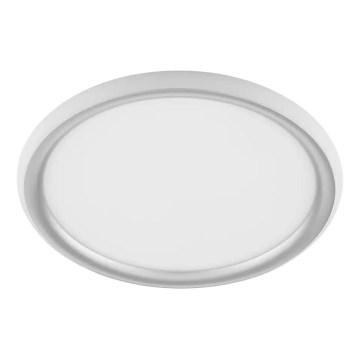 Brilliant - LED zatemnjiva stropna svetilka CARLOZ LED/16W/230V premer 30 cm bela/siva
