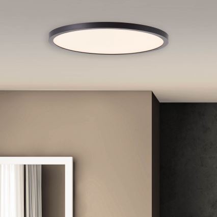 Brilliant - LED zatemnjiva stropna svetilka TUCO LED/20W/230V, premer 29,5 cm, črna