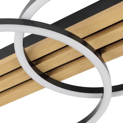 Brilliant - LED Zatemnjivo stropno svetilo CALMA LED/21W/230V črna