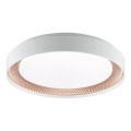 Brilliant - LED zatemnjivo stropno svetilo WALDO LED/24W/230V 3000-6500K premer 38,5 cm bela/rožnato zlata + daljinski upravljalnik