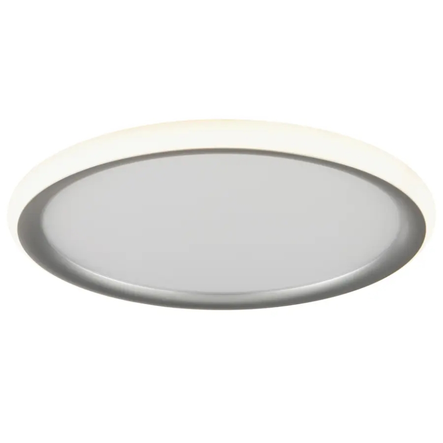 Brilliant - LED zatemnjiva stropna svetilka CARLOZ LED/16W/230V premer 30 cm bela/siva