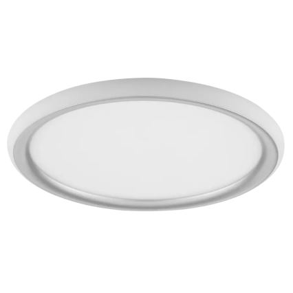 Brilliant - LED zatemnjiva stropna svetilka CARLOZ LED/16W/230V premer 30 cm bela/siva