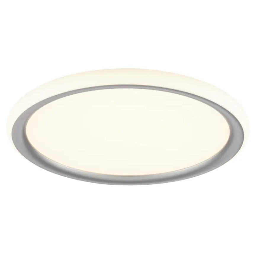 Brilliant - LED zatemnjiva stropna svetilka CARLOZ LED/16W/230V premer 30 cm bela/siva
