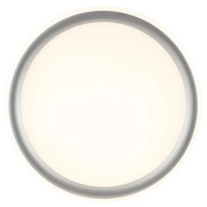Brilliant - LED zatemnjiva stropna svetilka CARLOZ LED/16W/230V premer 30 cm bela/siva