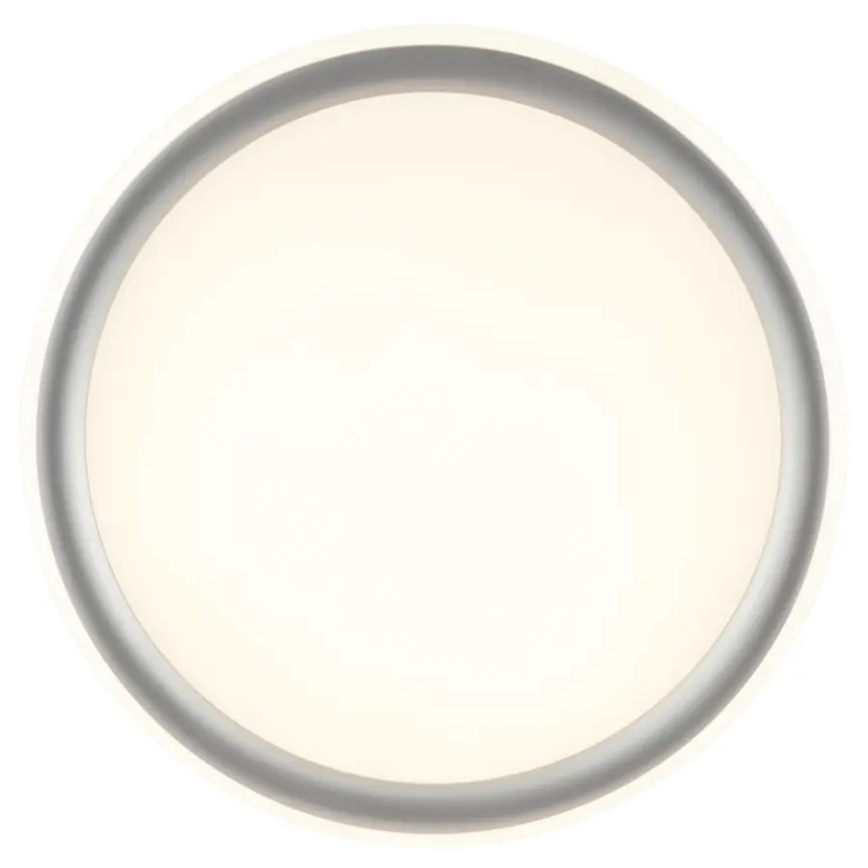 Brilliant - LED zatemnjiva stropna svetilka CARLOZ LED/16W/230V premer 30 cm bela/siva