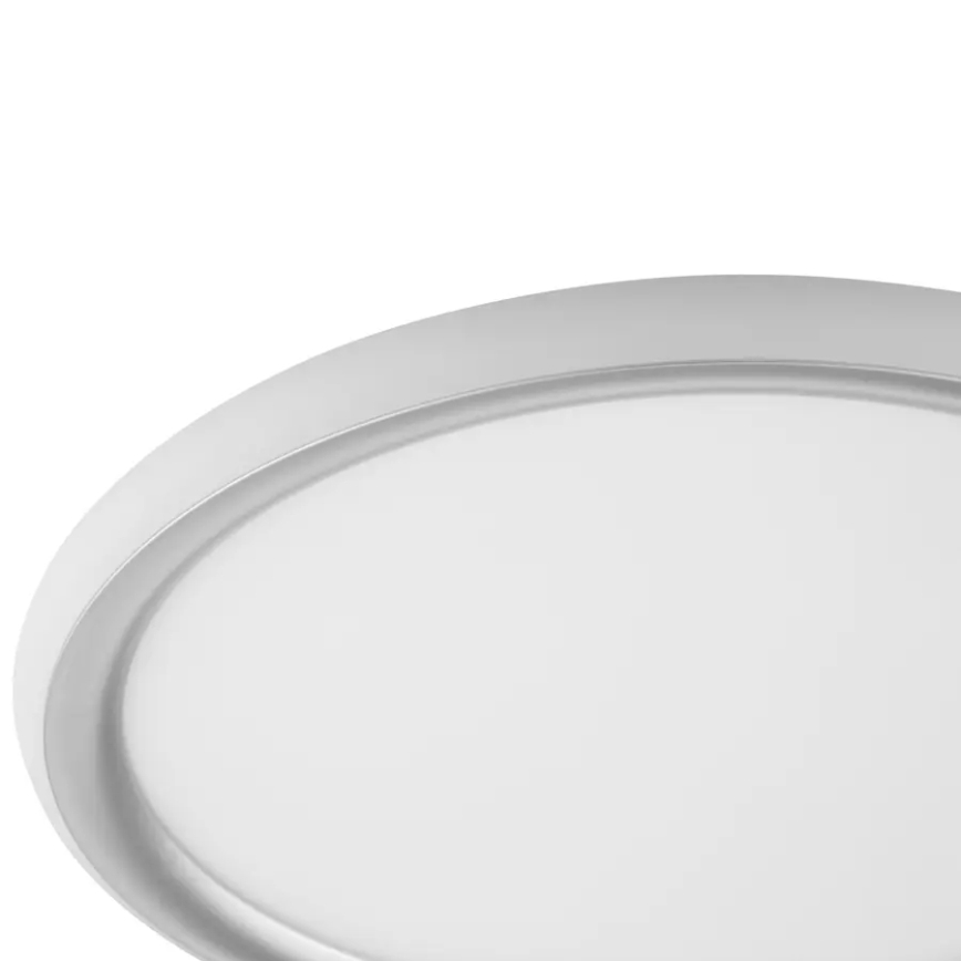 Brilliant - LED zatemnjiva stropna svetilka CARLOZ LED/16W/230V premer 30 cm bela/siva
