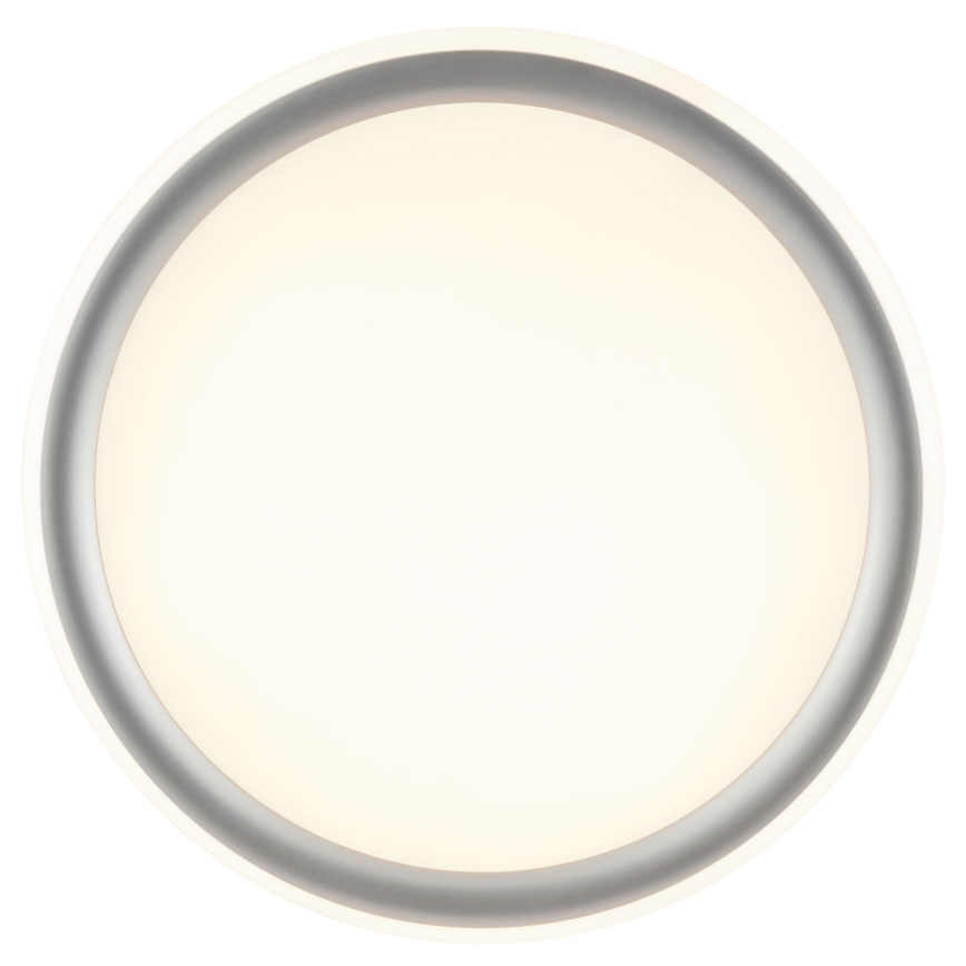 Brilliant - LED zatemnjiva stropna svetilka CARLOZ LED/16W/230V premer 30 cm bela/siva