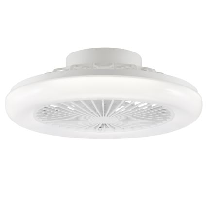 Brilliant - Zatemnljiva LED stropna svetilka z ventilatorjem MONTERO LED/20W/230V 2700-6500K, premer 42 cm, bela + daljinski upravljalnik