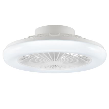 Brilliant - Zatemnljiva LED stropna svetilka z ventilatorjem MONTERO LED/20W/230V 2700-6500K, premer 42 cm, bela + daljinski upravljalnik