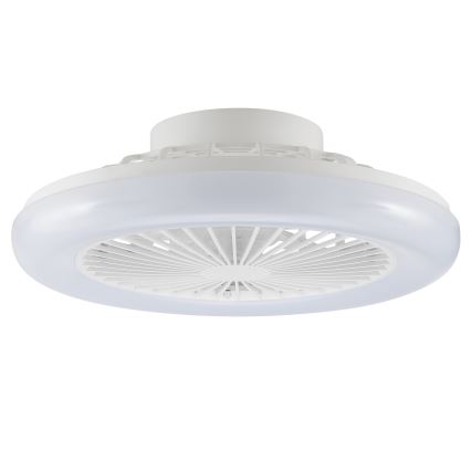 Brilliant - Zatemnljiva LED stropna svetilka z ventilatorjem MONTERO LED/20W/230V 2700-6500K, premer 42 cm, bela + daljinski upravljalnik