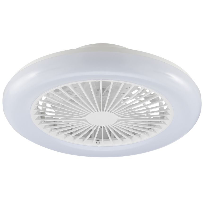 Brilliant - Zatemnljiva LED stropna svetilka z ventilatorjem MONTERO LED/20W/230V 2700-6500K, premer 42 cm, bela + daljinski upravljalnik