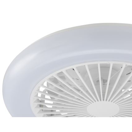 Brilliant - Zatemnljiva LED stropna svetilka z ventilatorjem MONTERO LED/20W/230V 2700-6500K, premer 42 cm, bela + daljinski upravljalnik